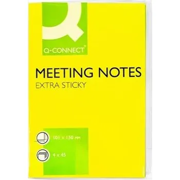 Samolepící bloček Bloček Q-connect, 150 x 101 mm, neonový, 4 ks