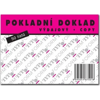 Tiskopis Výdajový pokladní doklad A6, 50 listů