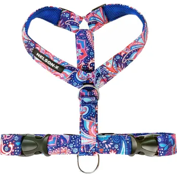 Postroj pro psa POSTROJE GUARD PRO PSA NELSON-X FLORAL, VELMI ODOLNÉ, VZOROVANÉ, VELIKOST XXL