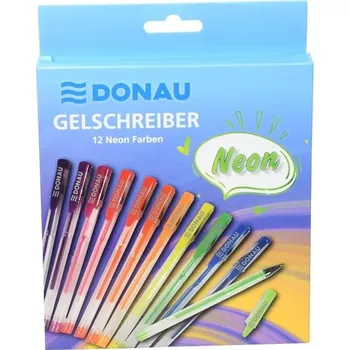 Gelový roller Donau, sada neonových barev, 12 ks