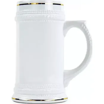Sklenice Pivní půllitr - zlatá linka