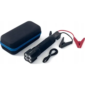 Powerbanka 3v1 Startovací zařízení Jump Starter + powerbanka 8000mAh + LED svítilna - černá