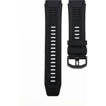 Řemínek na hodinky SILIKONOVÝ ŘEMÍNEK 22 mm UNIVERZÁLNÍ PRO SMARTWATCH ČERNÝ NX5 QUICK PIN