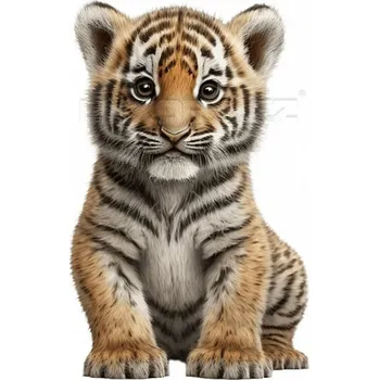 Nášivka Nažehlovačka Tygr mládě - 4 x 6 cm