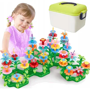 ostatní stavebnice STAVEBNICE KVĚTINY ZAHRADA STAVEBNICE KVĚTINY + KREATIVNÍ ZAHRADA PRO HOLČIČKU