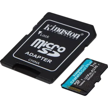 Paměťová karta KINGSTON 1TB microSDXC Canvas Go Plus Gen4 200MB/s A2 U3 V30 Card + Adapter
