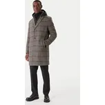 KARL LAGERFELD Vlněný kabát 455733 554755 Šedá Regular Fit 50