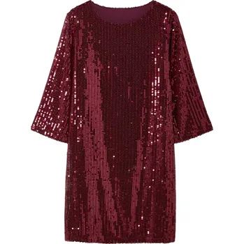 Dámské šaty esmara® Dámské šaty s flitry červená M
