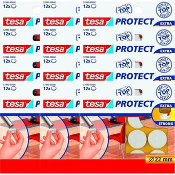 Podložka pod nábytek Kulaté filcové podložky pod židle, stůl, pračku, nábytek 22mm 12 Ks bílé x12