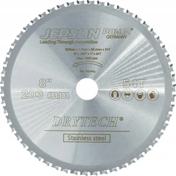 Pilový kotouč Kotoučová pila, pilový kotouč 203x25,4x1,7mm 54Z pro Inox JEPSON POWER