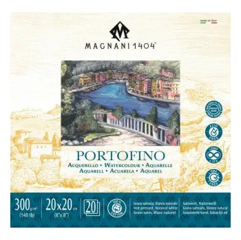 Blok Akvarelový blok Magnani Portofino 20x20cm 300g 100% bavlna