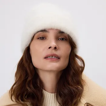 Čepice Reserved - Čepice s vysokým podílem alpakové vlny - bílá - 039IJ-00X - 039IJ-00X-ONE