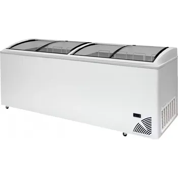 Mraznička 48555 Pultová mraznička prosklené oblé víko Byfal ARO 706/2 White Edge