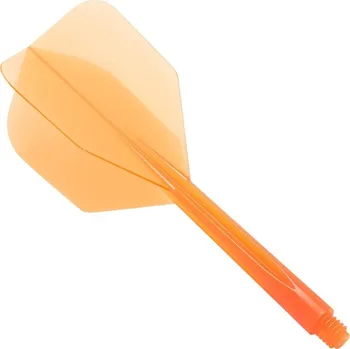 Příslušenství pro šipky Condor letky s násadkou Plain Small, průhledné oranžové Délka násadky: 21 mm