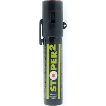 Obranný sprej Obranný plyn STOPER2 pěna 20ml (Nová vylepšená verze pěnového obranného spreje s možností použití i v uzavřených prostorách)