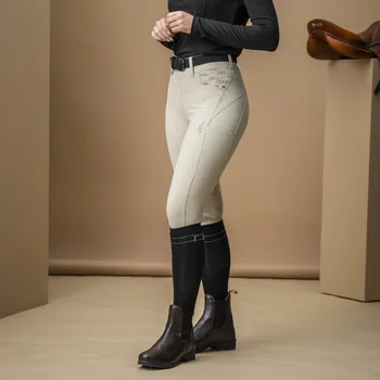 Jezdecké kalhoty Alessandro Albanese Rajtky jezdecké Fina AA, s gripem na kolenou, dámské, core beige 40