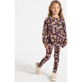 Dětská móda Dívčí legíny Tlapková patrola Hnědé 092 Coccodrillo ZC4