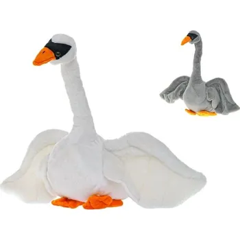 plyšák Labuť plyšová sedící 35cm, 2 barvy