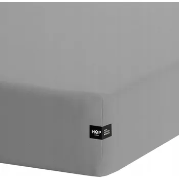 Prostěradlo Prostěradlo s gumou bavlna 180x200 Světle Šedá