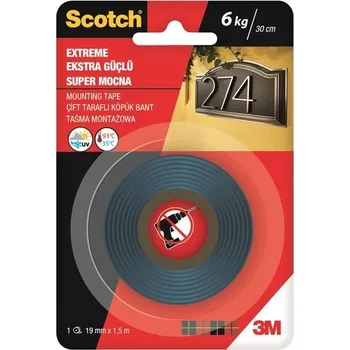 Lepicí páska Scotch® Extra silná montážní páska, 19 mm x 1,5 m