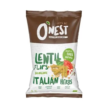 Přisada na vaření a pečení Křupky čočkové italské bylinky 75 g BIO O´NEST