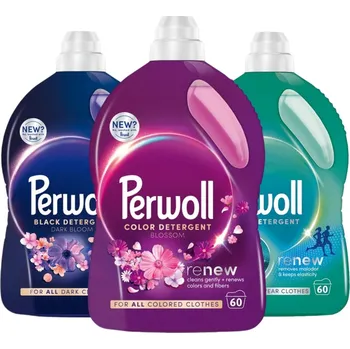 Prací prostředek Perwoll Renew Tekutý prací prostředek Color 6l + Black 3l 180 praní