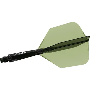 Šipka Cuesoul ROST 77 průhledné zelené, Big Wing letky a krátké násadky