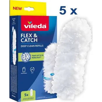 Utěrka Vileda Náhrada k prachovce Flex&Catch, 5 ks