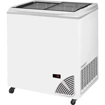 Mraznička 48531 Pultová mraznička prosklené rovné víko Byfal ARO 201/2 White Edge