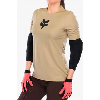 cyklistický dres Dámský cyklistický dres Fox Lady Ranger Head Sand Velikost XS