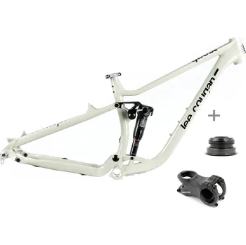 rám kola Lee Cougan Quest celoodpružený Alu rámový set MTB 29 šedá lesklá velikost rámu: M