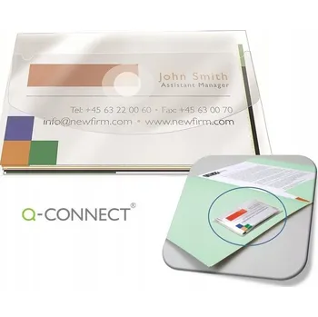 Pouzdro na vizitky Q-connect plastové