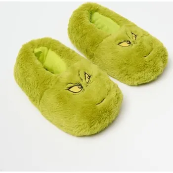Pánské pantofle Papuče z umělé kožešiny Grinch - L/XL - House - žluto zelená - 787DI-71X