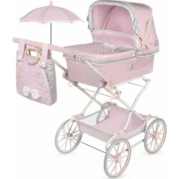 Kočárek pro panenku Skládací kočárek pro panenky se slunečníkem a doplňky Sophie - 90 cm