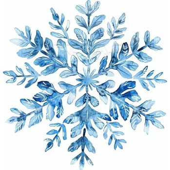 Nášivka Nažehlovačka Vločka sněhová - 5 x 6 cm