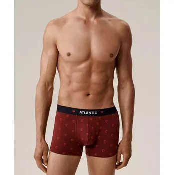Boxerky Boxerky Atlantic 2GMH-029 A'2 S-2XL námořnická modř-červená S