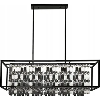 ZÁVĚSNÁ LAMPA KŘIŠŤÁLOVÁ ČERNÁ 4xE27 MODERNÍ