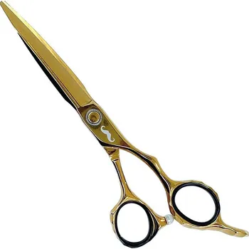 Kadeřnické nůžky Kadeřnické nůžky MR. MUSTACHE Engrave Gold - 6,0"