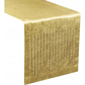 Prostěradlo Běžec na stůl zlatý 220 x 35 cm