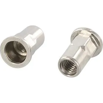 Nýt Nýtovací matice plochá hlava M5x13.5, šestihranná otevřená, nerez A2 (250 ks)