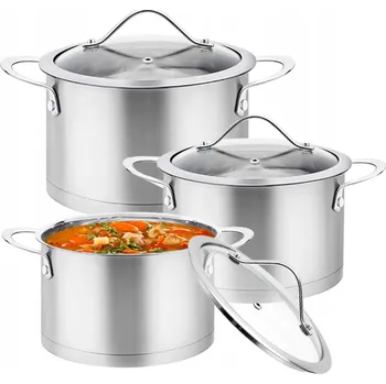 Sada hrnců Karl Hausmann Gurus nerezová ocel 6 ks.