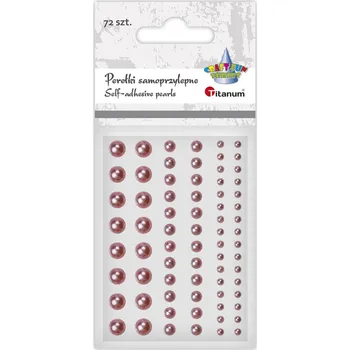 samolepka ST..., Samolepky 3D, perličky, růžové, 1arch