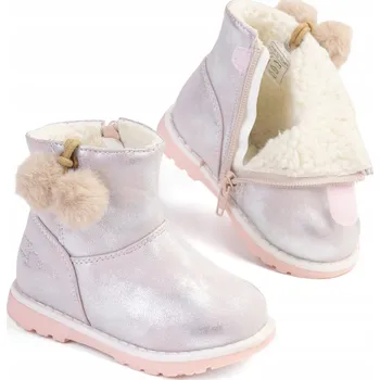 Dámská zimní obuv Boty ZATEPLENÉ kotníkové boty DEZÉN PODRÁŽKY pohodlné kozačky roztomilé SUWAK Wojtyłko 22