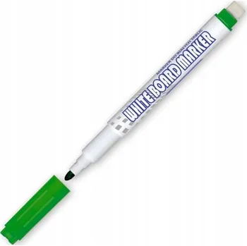 POPISOVAČ NA BÍLÉ TABULE S MAZACÍ HOUBIČKOU FIX GRANIT ZELENÝ