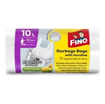 Pytle na odpadky Pytle na odpadky FINO - s uchy,bílé,10 l,6mic,50ks