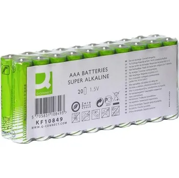 Článková baterie Alkal.baterie Q-Connect-1,5V,LR03,typ AAA,20 ks
