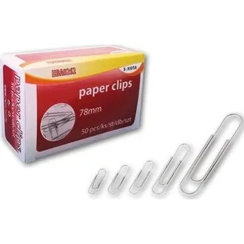 Kancelářská sponka Kancelářské sponky Sakota, 78,0 mm, 50 ks