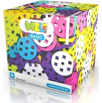 ostatní stavebnice Stavebnice Meli Basic Constructor Girls 60 dílků