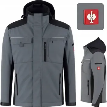 pracovní bunda Zimní pracovní bunda pánská softshell Engelbert Strauss motion Šedá L