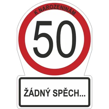 Přání M - Dopravní značka 50